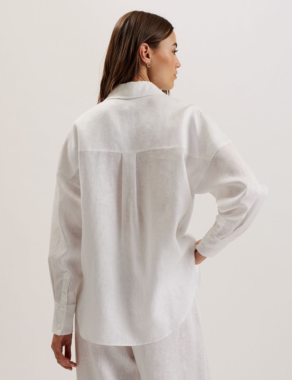 Women TOLOCA - Oversized Linen Shirt - Ted Baker