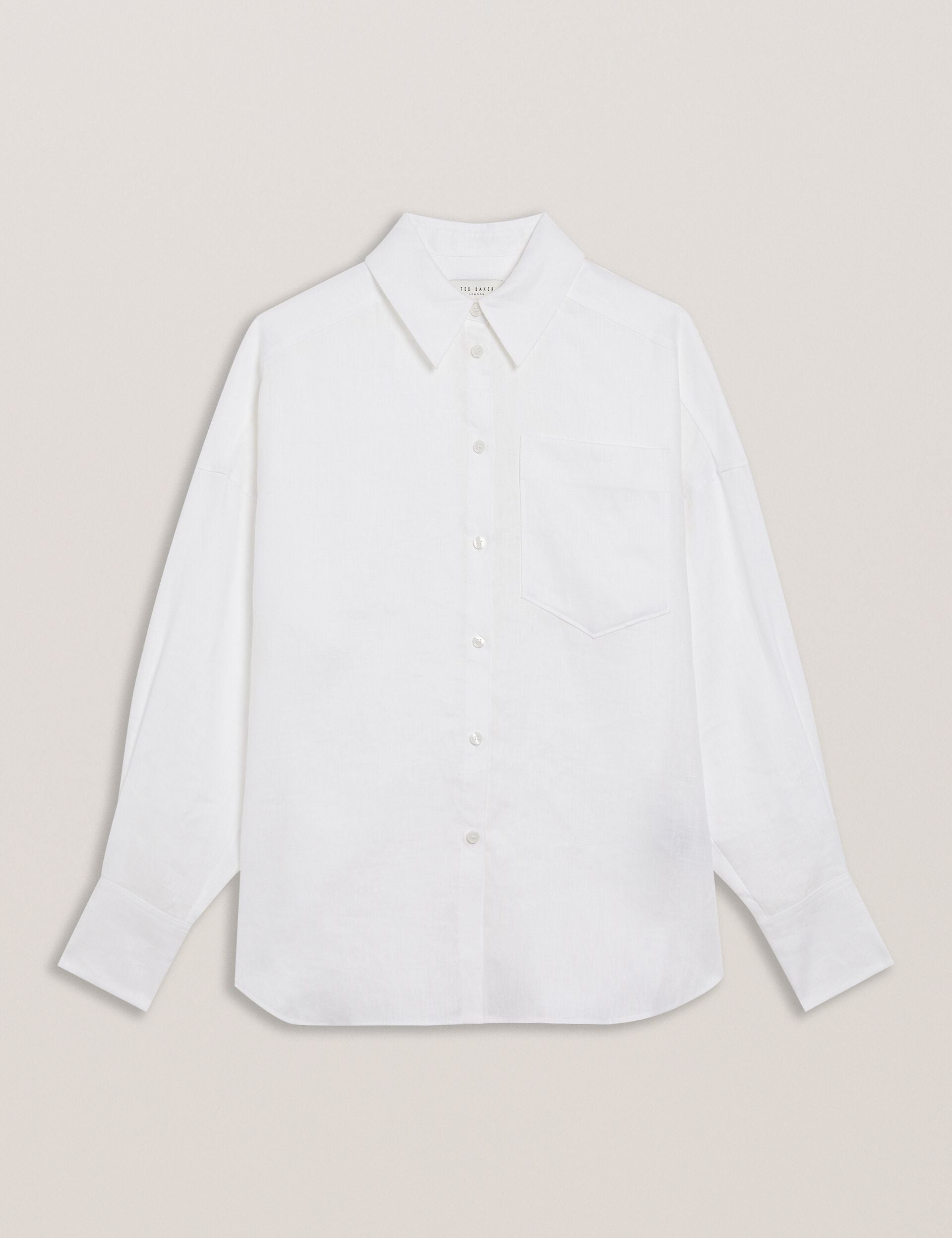 Women TOLOCA - Oversized Linen Shirt - Ted Baker