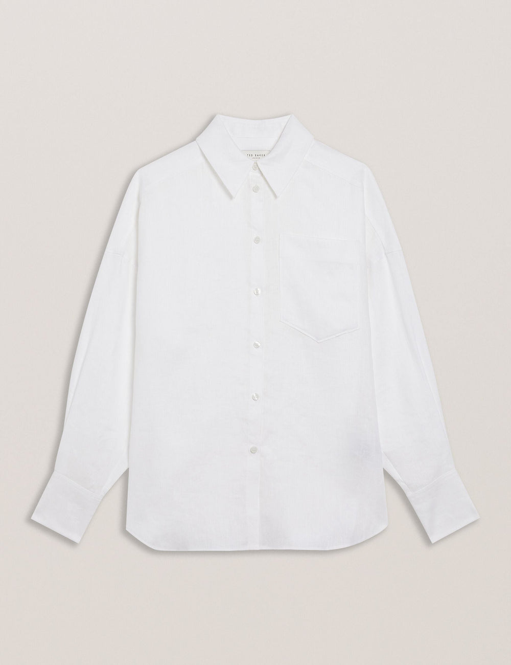 Women TOLOCA - Oversized Linen Shirt - Ted Baker