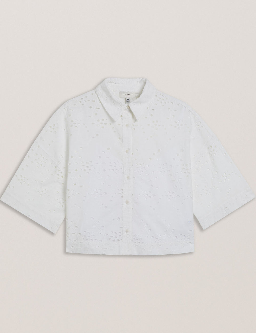 Women KILKIS - Broderie Cropped Shirt - Ted Baker