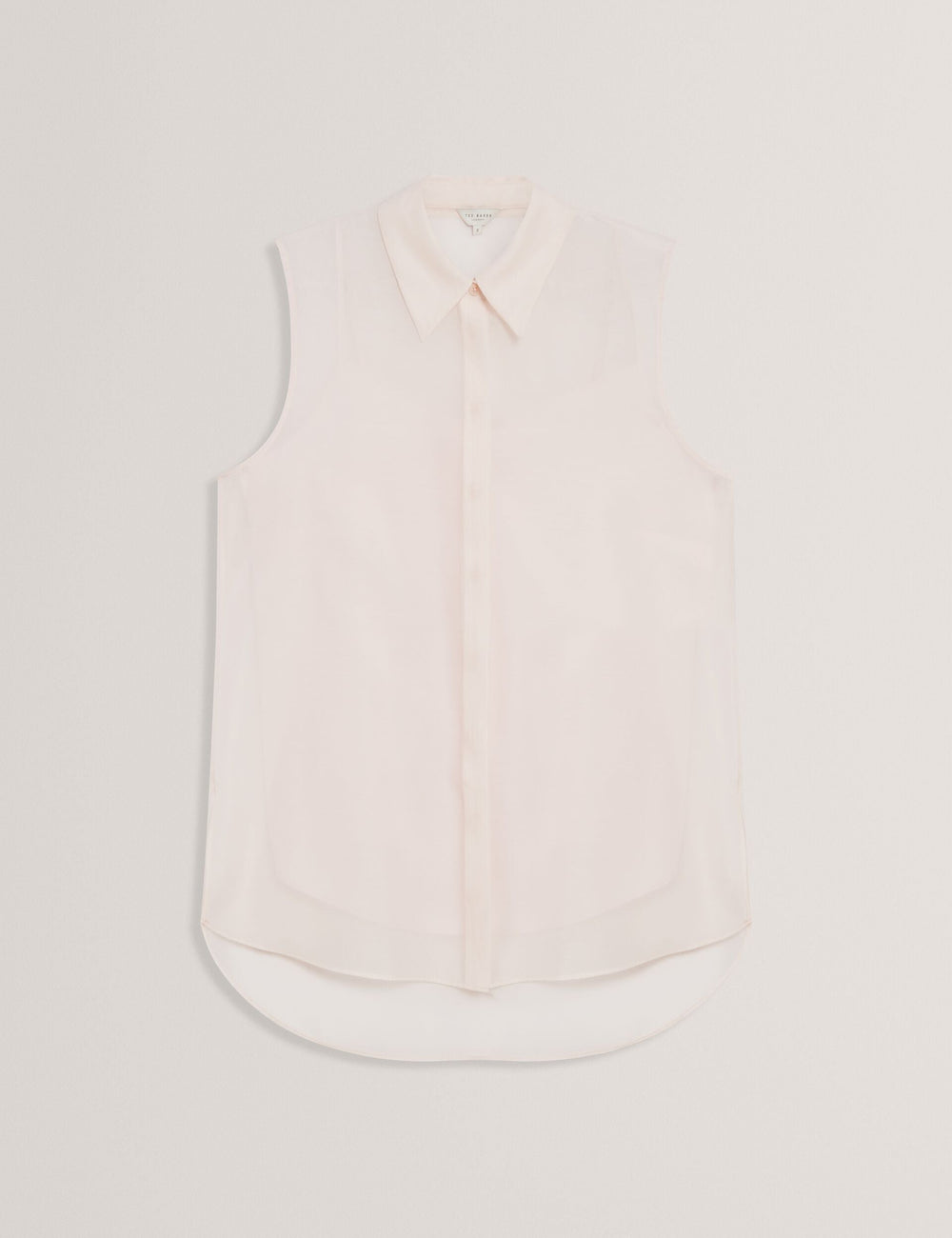 Women NORELLA - Sheer Organza Longline Sleeveless Blouse - Ted Baker