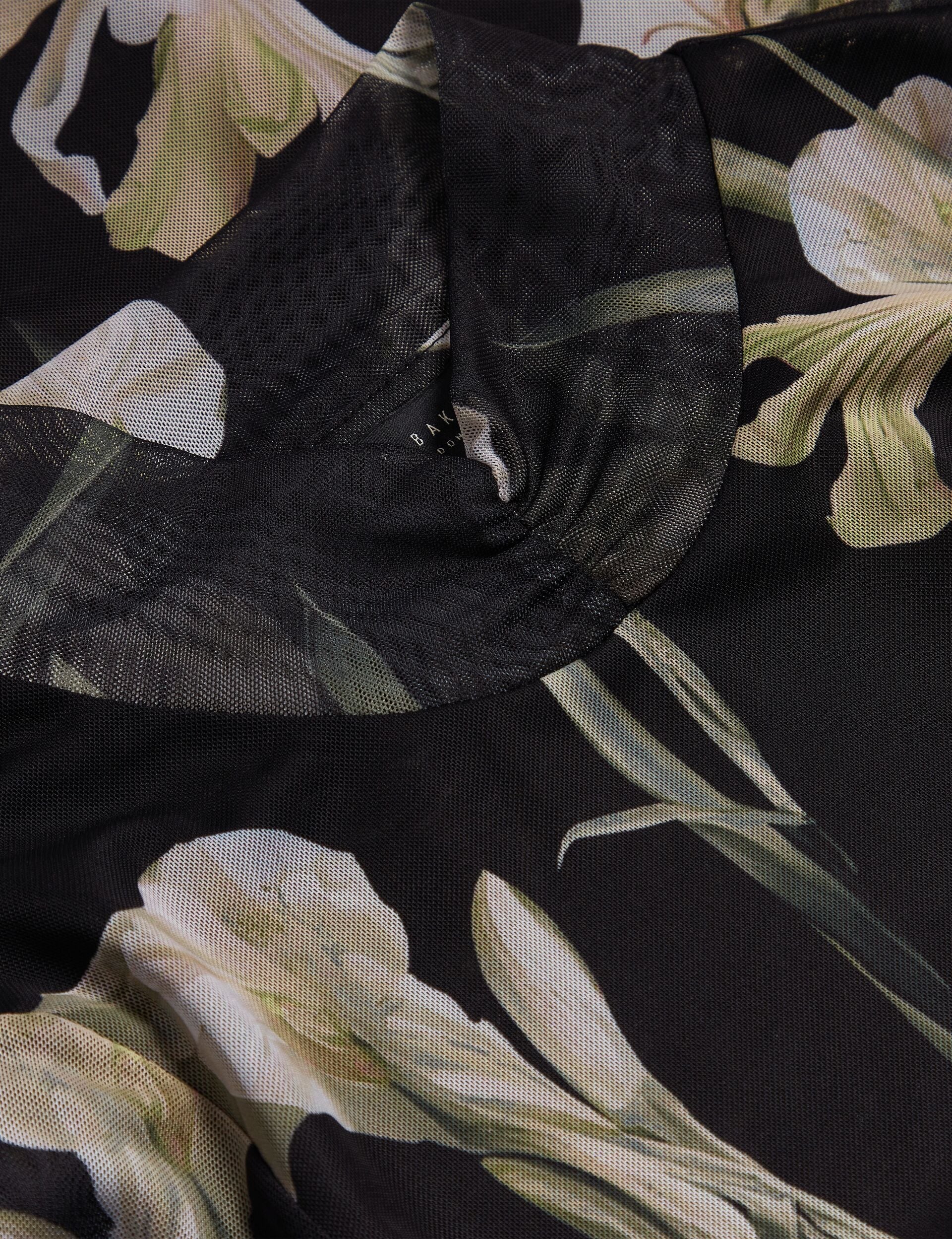 Women FIAAHH - Floral Print High Neck Sheer Mesh Top - Ted Baker