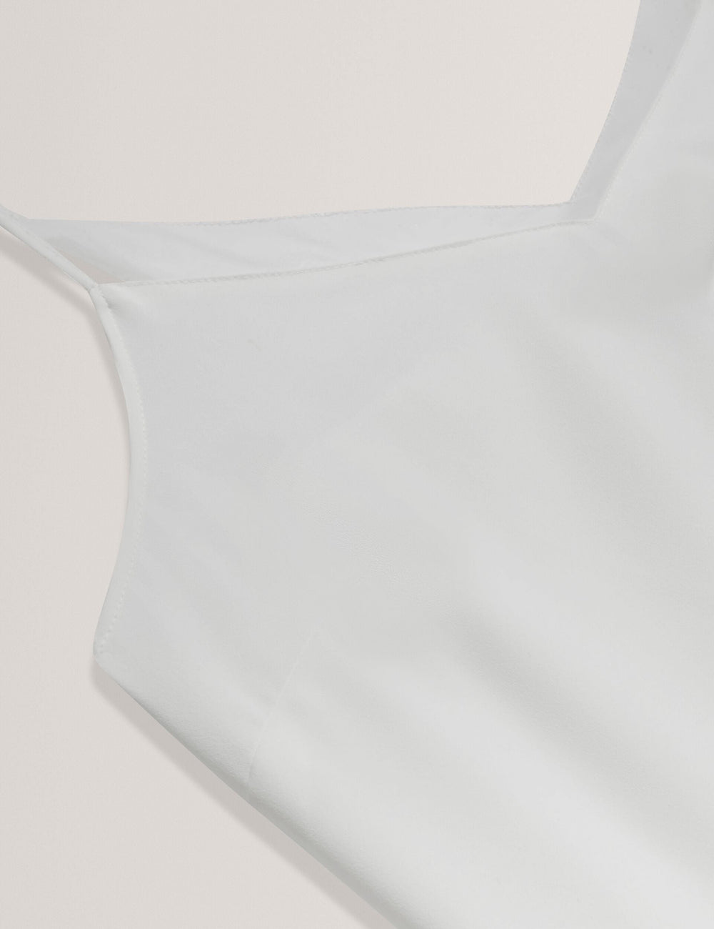 Women LULEA Chiffon Detail V-Neck Strappy Cami Top in Ivory - Ted Baker