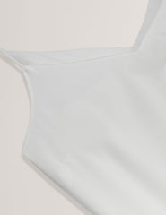 Women LULEA Chiffon Detail V-Neck Strappy Cami Top in Ivory - Ted Baker