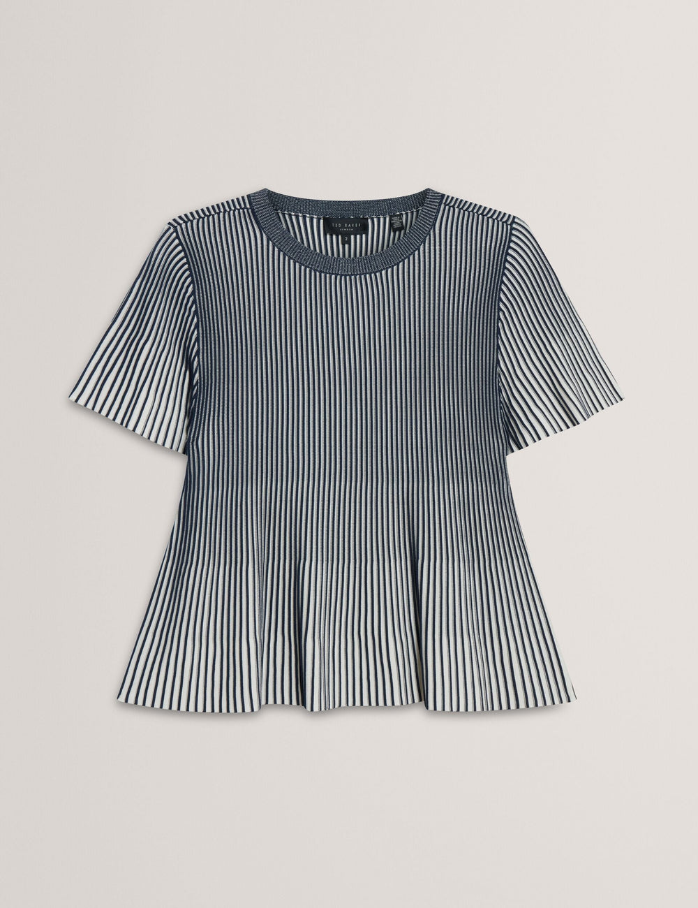 Women HETHRR - Textured Knit Fluted Short Sleeve Top - Ted Baker