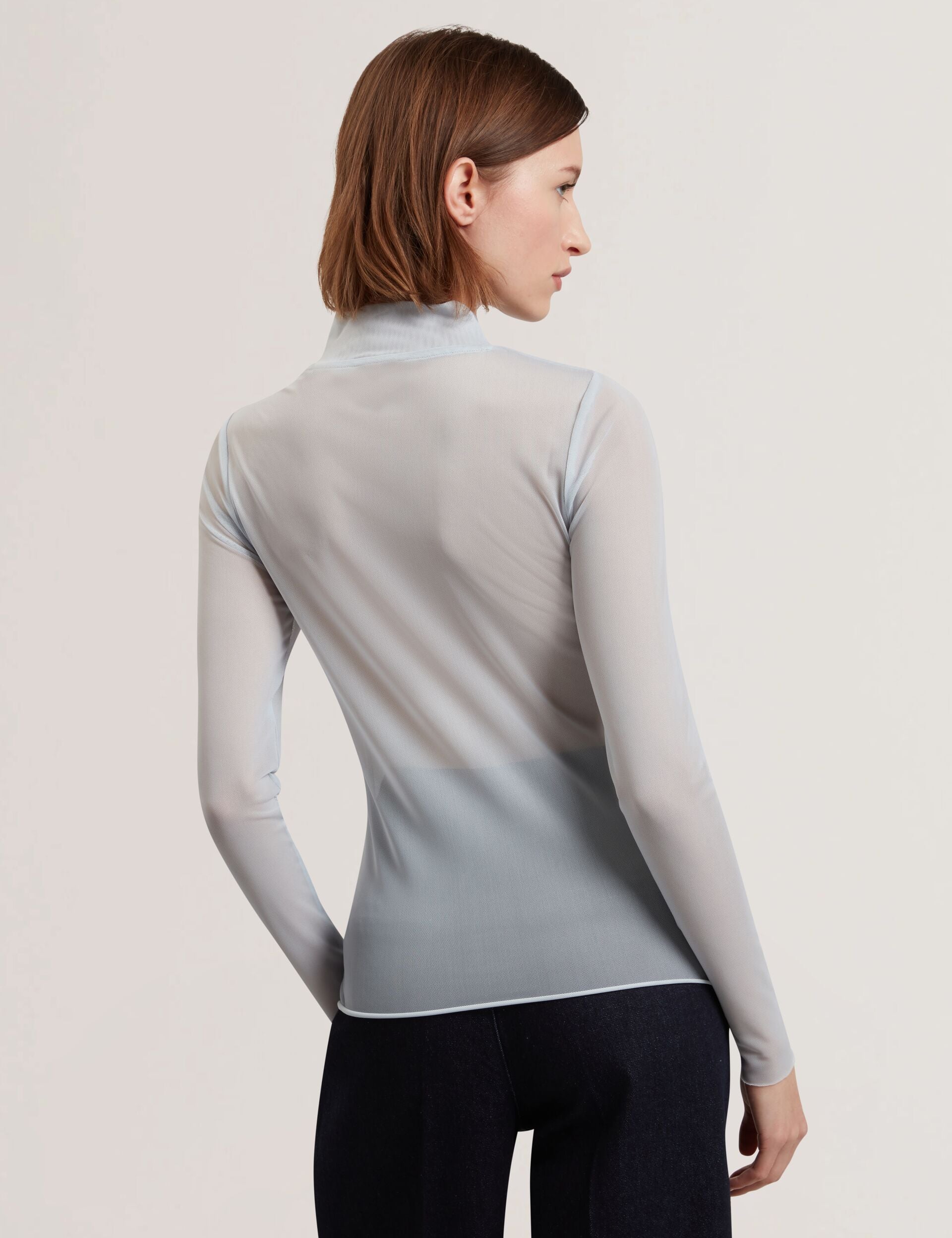 Women PIPYA - Floral High Neck Long Sleeve Mesh Top - Ted Baker