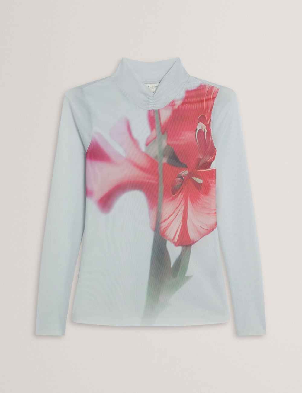 Women PIPYA - Floral High Neck Long Sleeve Mesh Top - Ted Baker