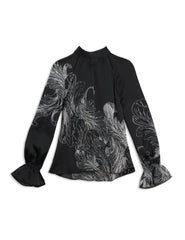 Women JOELLAH - High Neck Long Sleeve Blouse - Ted Baker