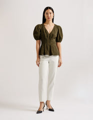 Women BURDUR - Peplum Fitted Top - Ted Baker