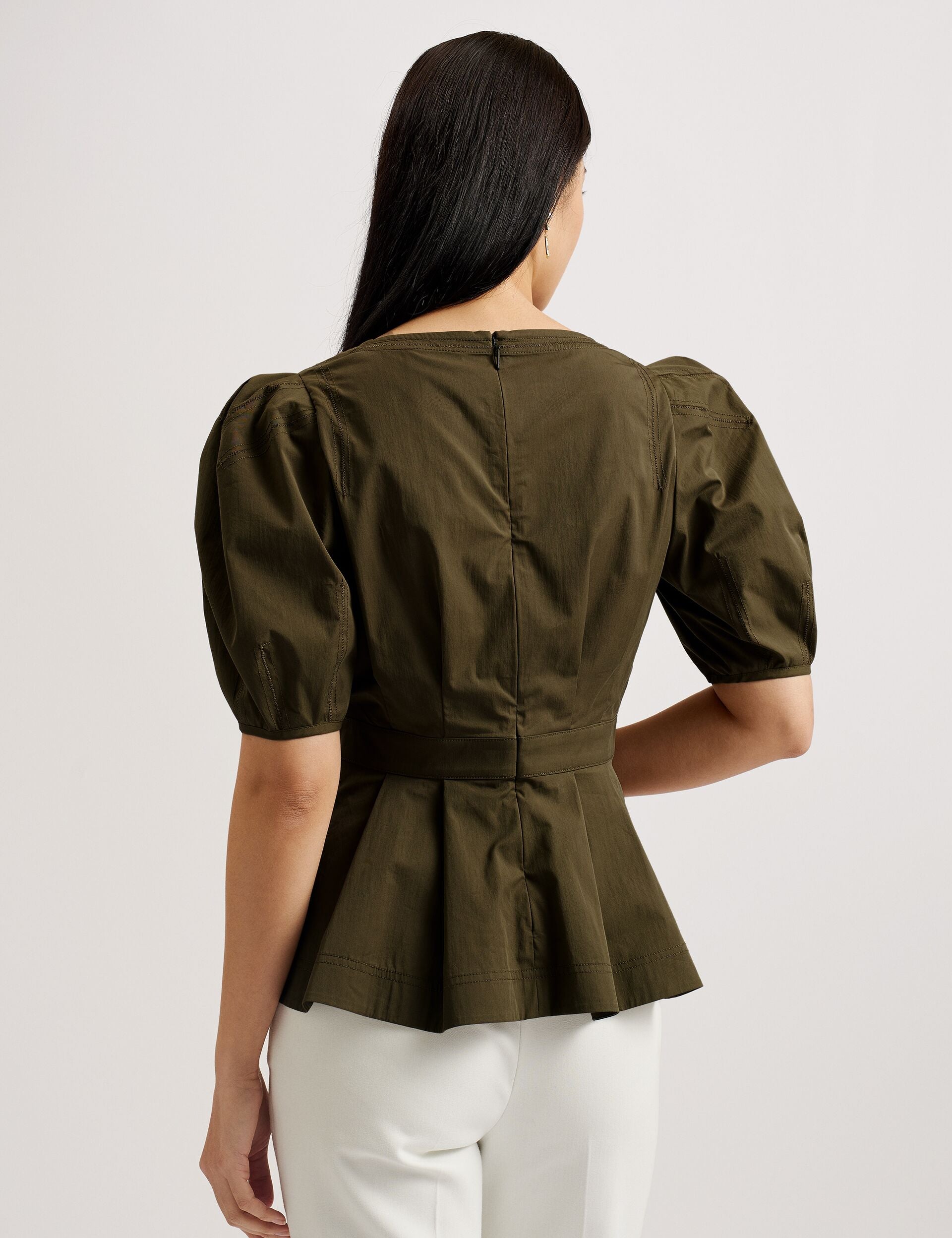 Women BURDUR - Peplum Fitted Top - Ted Baker