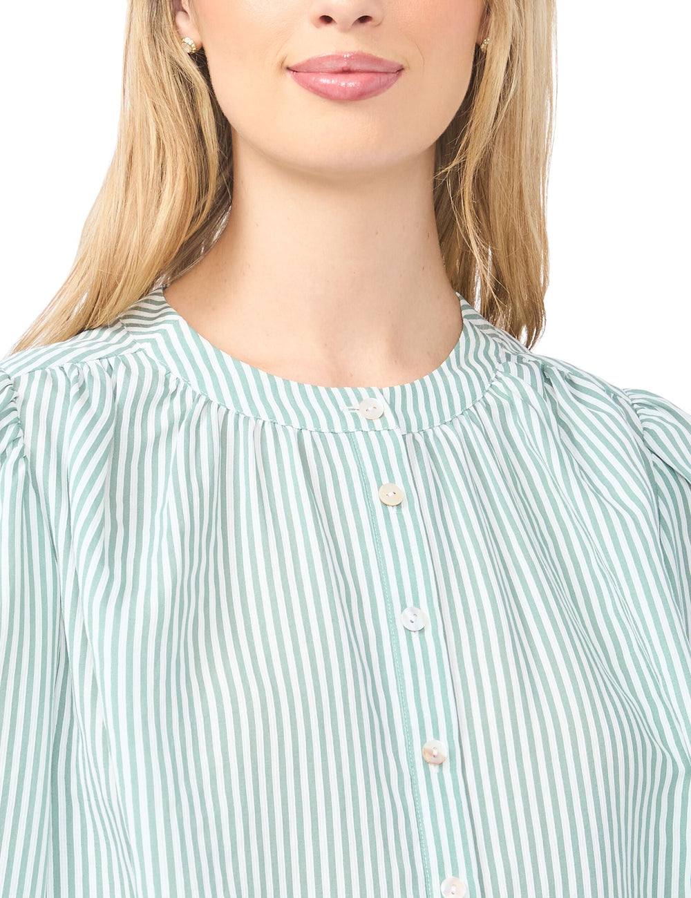 Women BROOKE Striped Puff Long Sleeve Blouse - Ted Baker