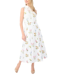 Women YORK Cotton Floral Sleeveless Cropped Shirt - Ted Baker