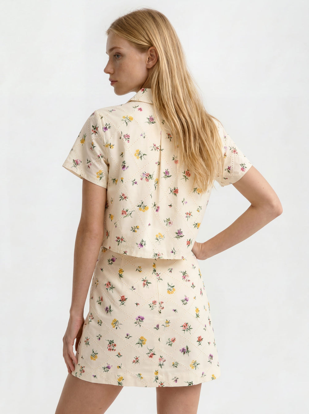 Women LIZ Wildflower Embroidered Cropped Shirt - Ted Baker