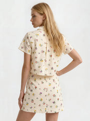 Women LIZ Wildflower Embroidered Cropped Shirt - Ted Baker