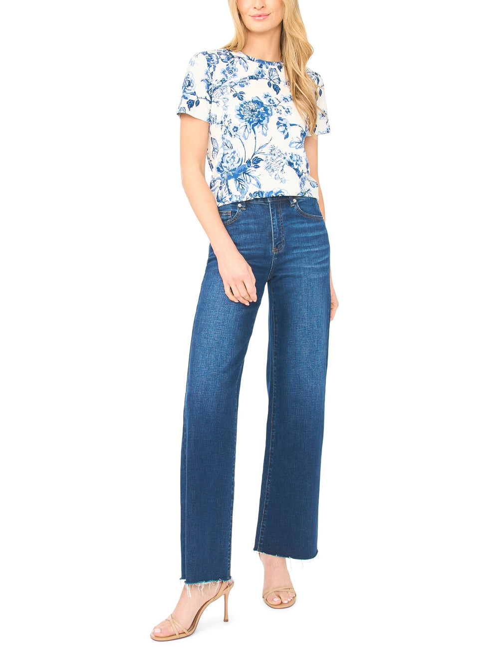 Women WILLOW Porcelain Print Slim Fit T-Shirt - Ted Baker