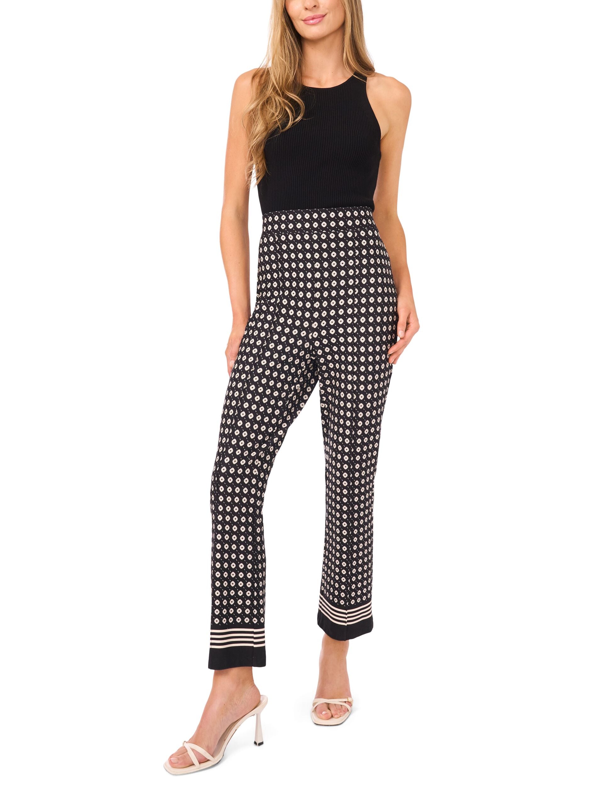 Women HEIDI Geometric Slim Leg Knit Pants - Ted Baker