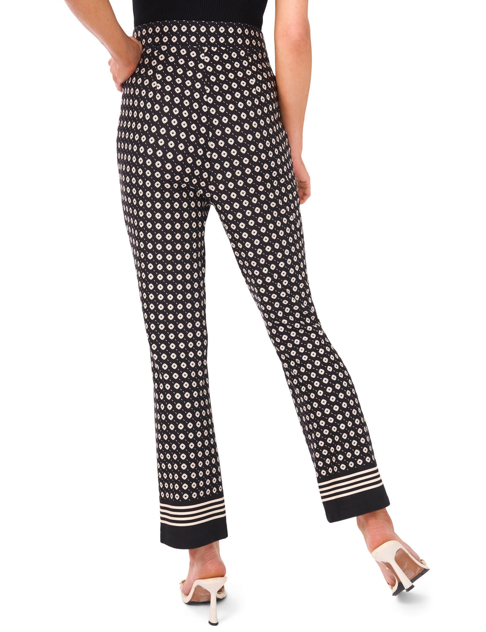 Women HEIDI Geometric Slim Leg Knit Pants - Ted Baker