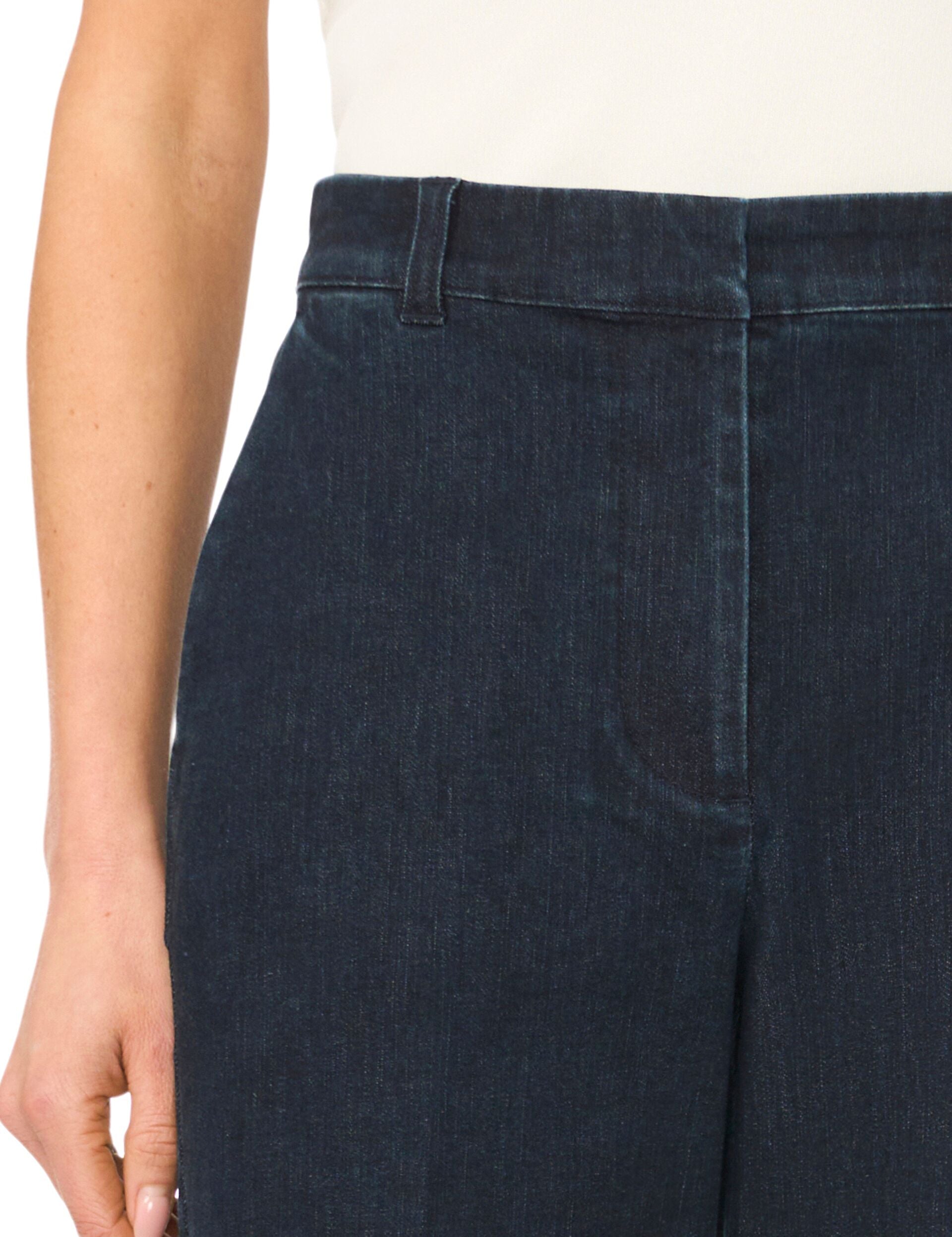 Women CARINA Dark Rinse Smart Wide Leg Jeans - Ted Baker