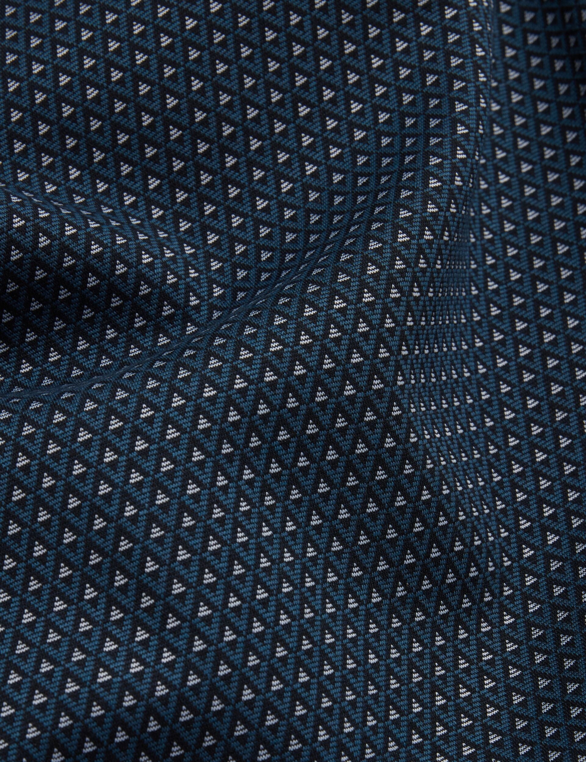 Sale|Men DURAND Micro Geo Jacquard Long Sleeve Polo - Ted Baker