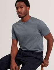 Sale|Men XADIEL - Short Sleeve Mixed Texture Stripe T-Shirt - Ted Baker