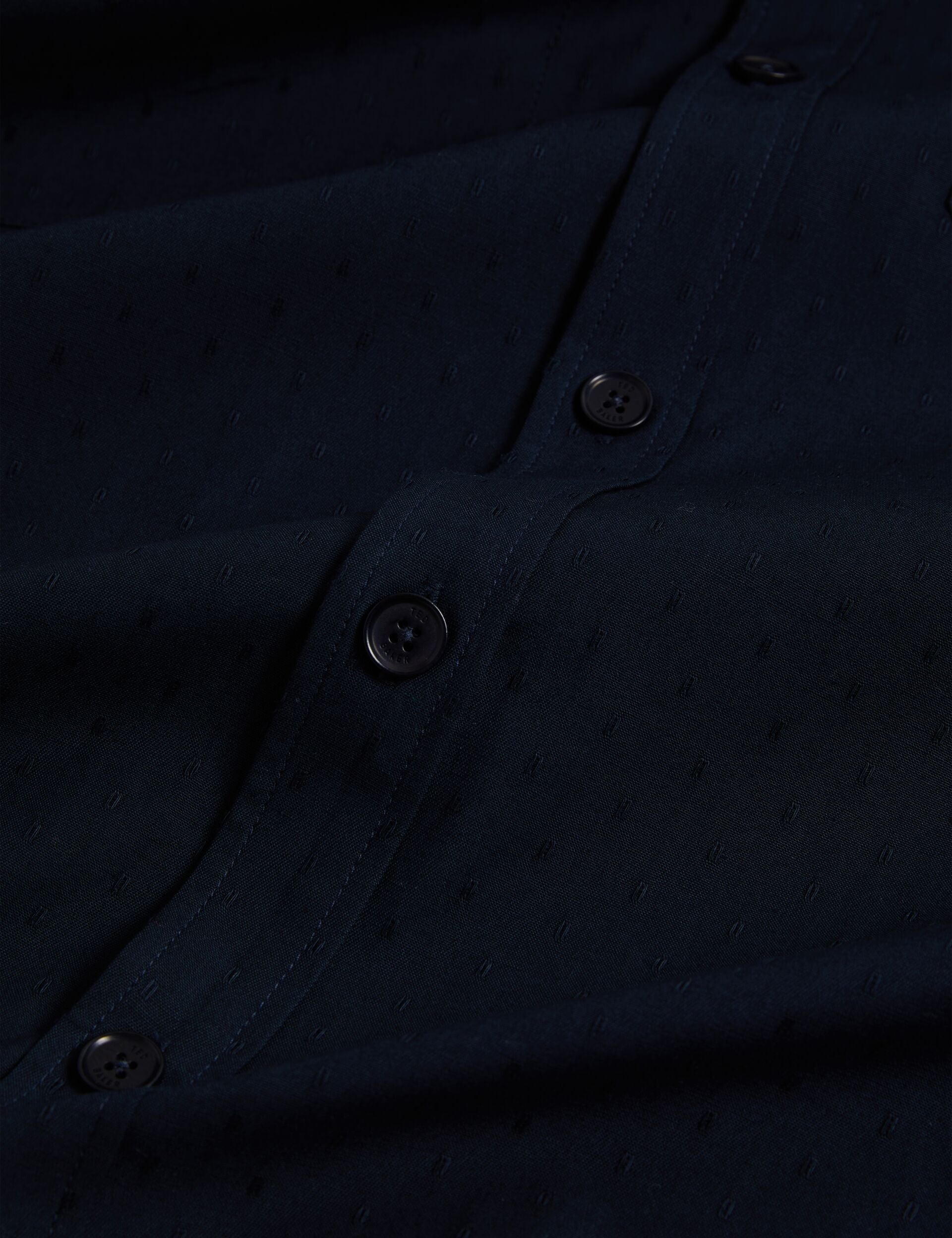 Men LEVON Jacquard Dotted Texture Utility Overshirt - Ted Baker