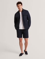Men LEVON Jacquard Dotted Texture Utility Overshirt - Ted Baker