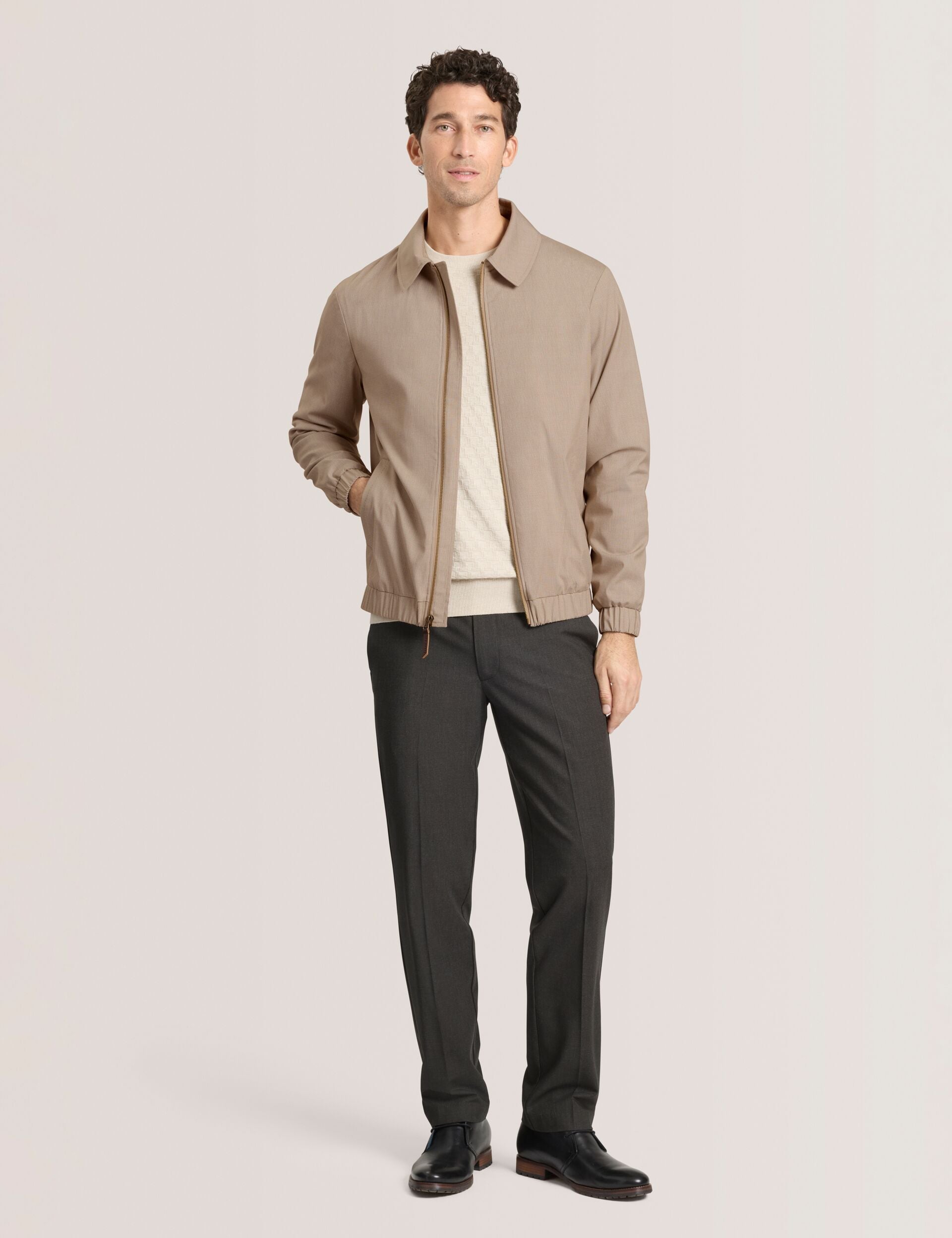Men WINGATE Harrington Zip-Through Bomber Jacket - Ted Baker