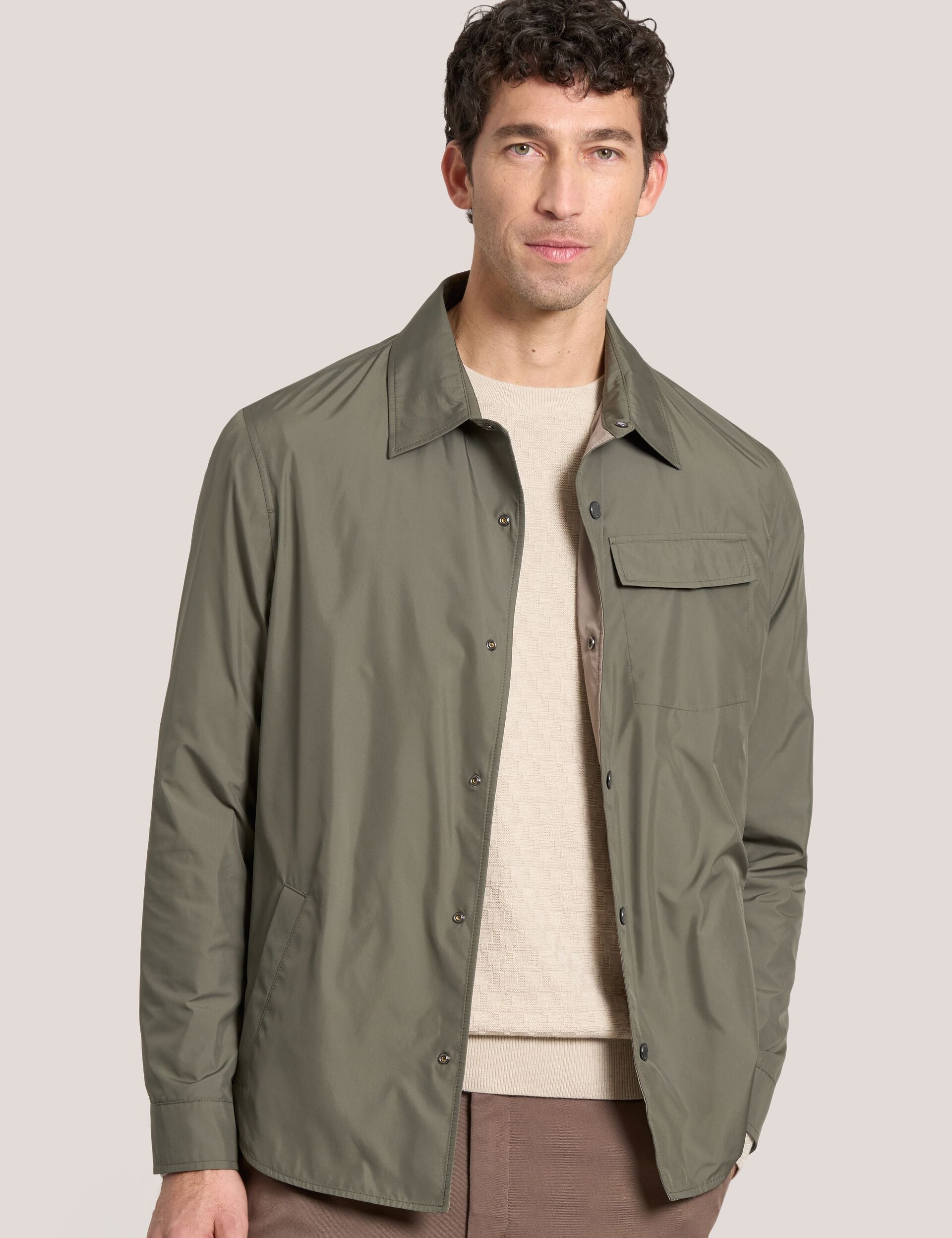 Men WALDEN Houndstooth Cotton Blend Coach Jacket - Ted Baker