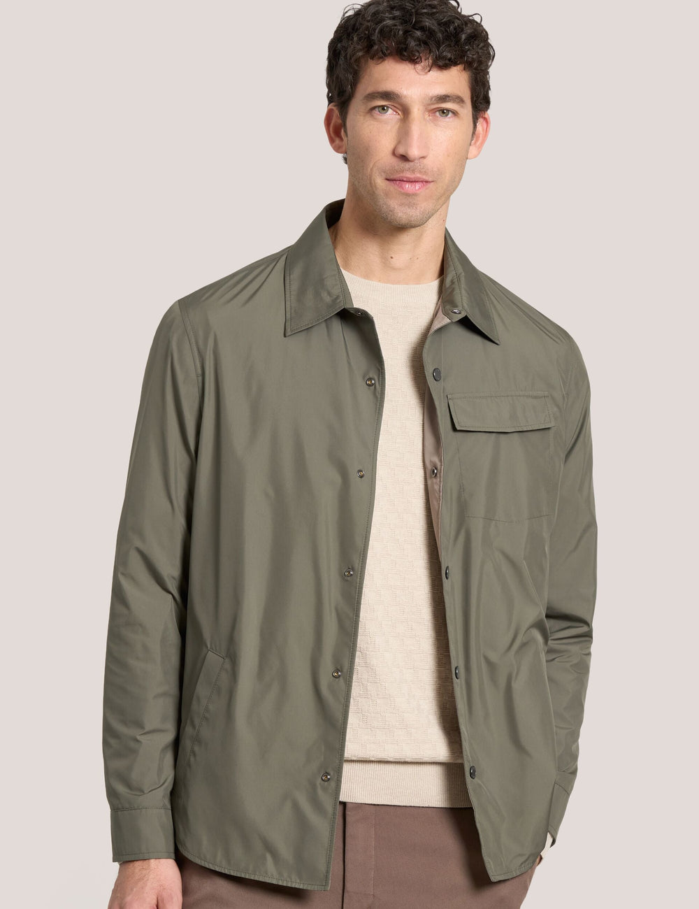 Men WALDEN Houndstooth Cotton Blend Coach Jacket - Ted Baker