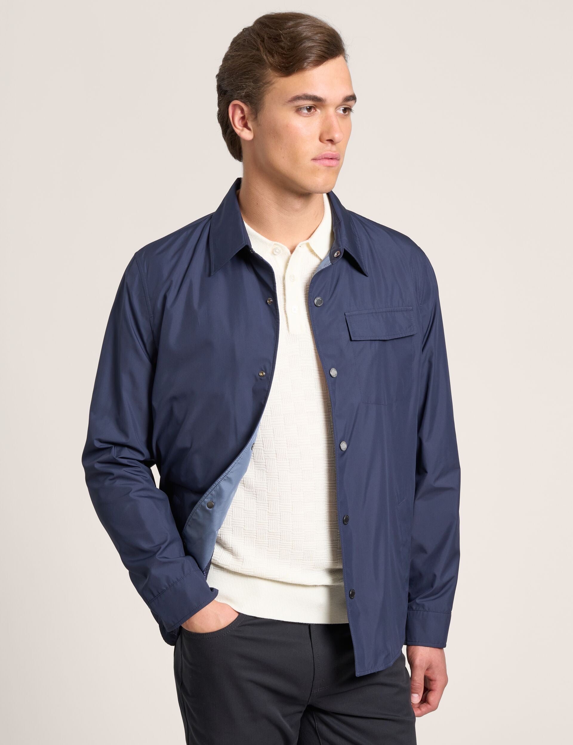 Men WALDEN Cotton Blend Coach Jacket - Ted Baker