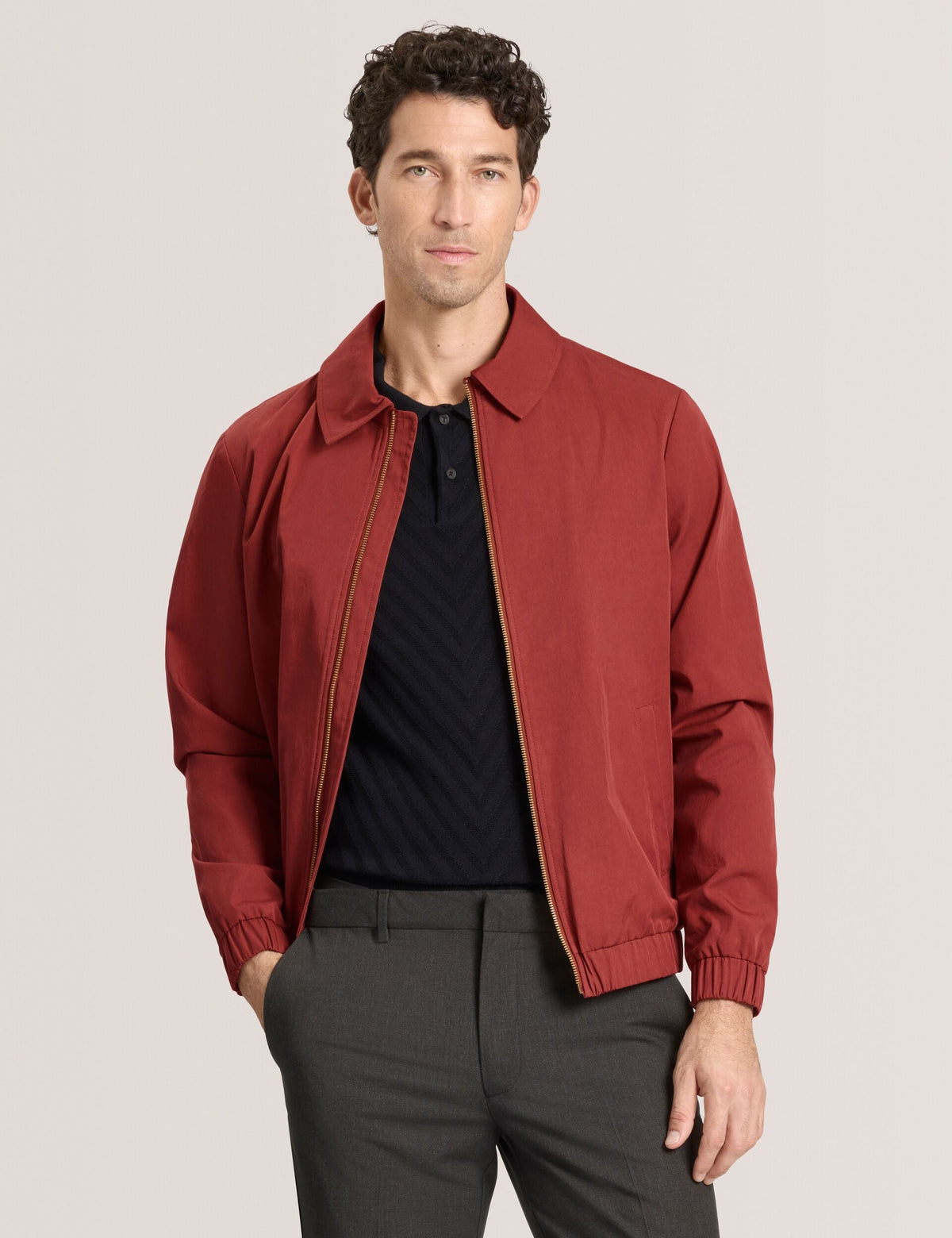 Men WINGATE Harrington Zip-Through Bomber Jacket - Ted Baker