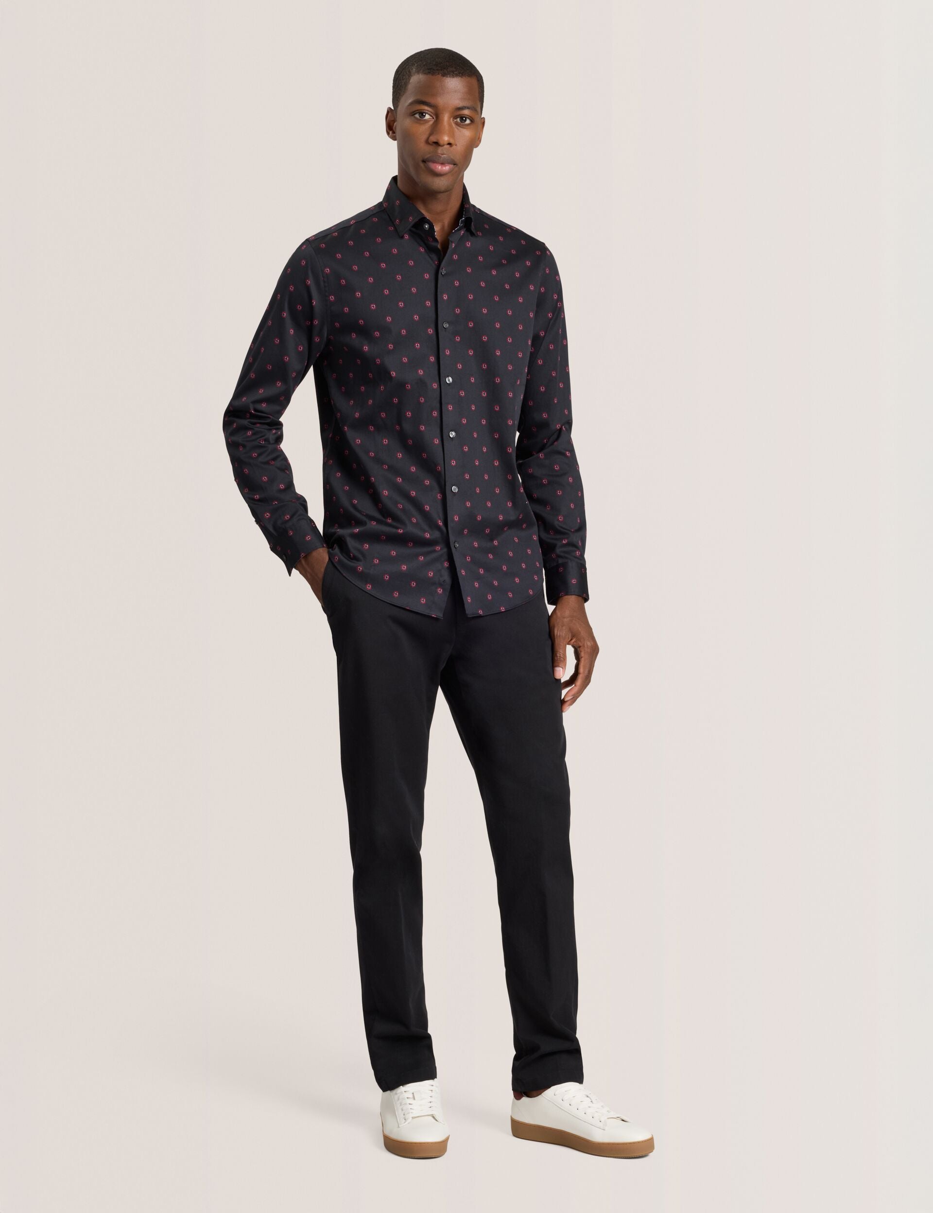 Men SOREN - Long Sleeve Daisy Print Shirt - Ted Baker