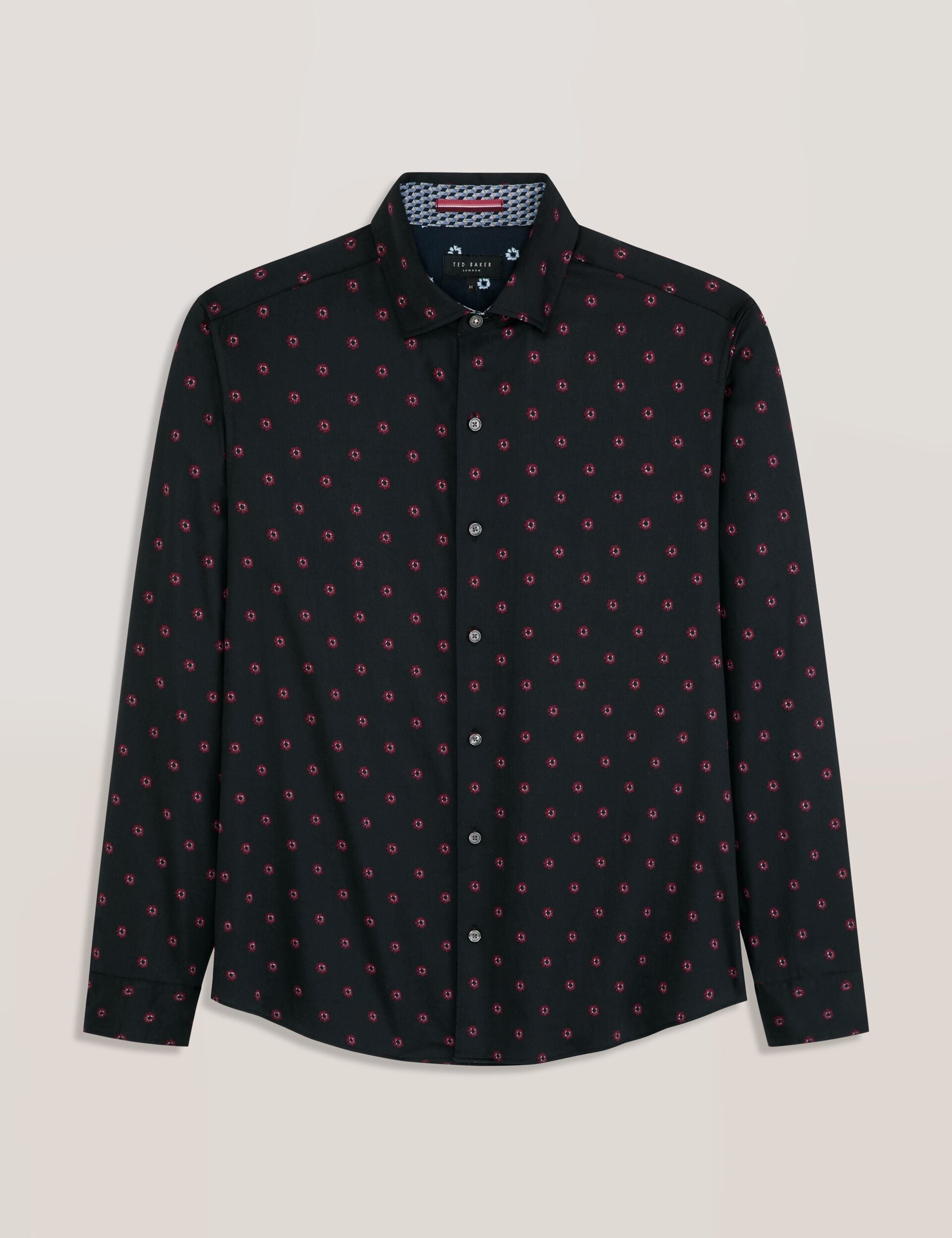 Men SOREN - Long Sleeve Daisy Print Shirt - Ted Baker