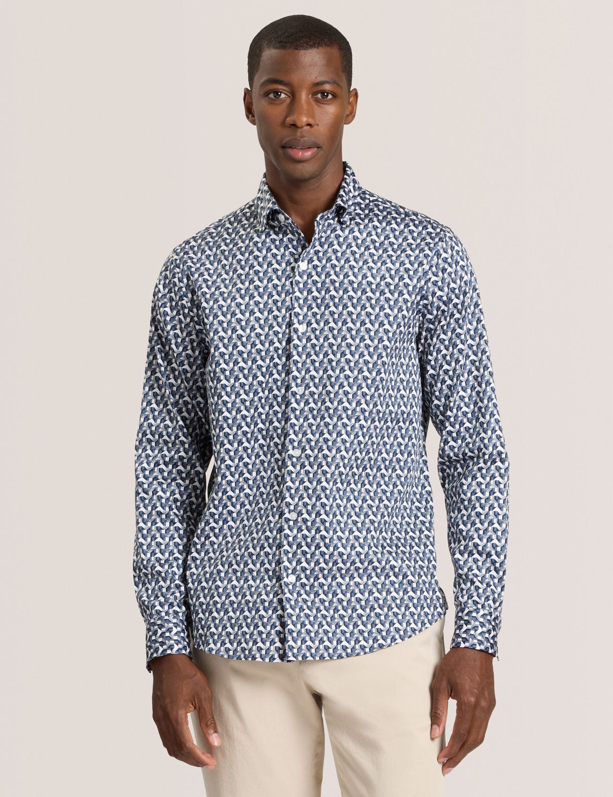 Men SOREN - Long Sleeve Archie Print Shirt - Ted Baker