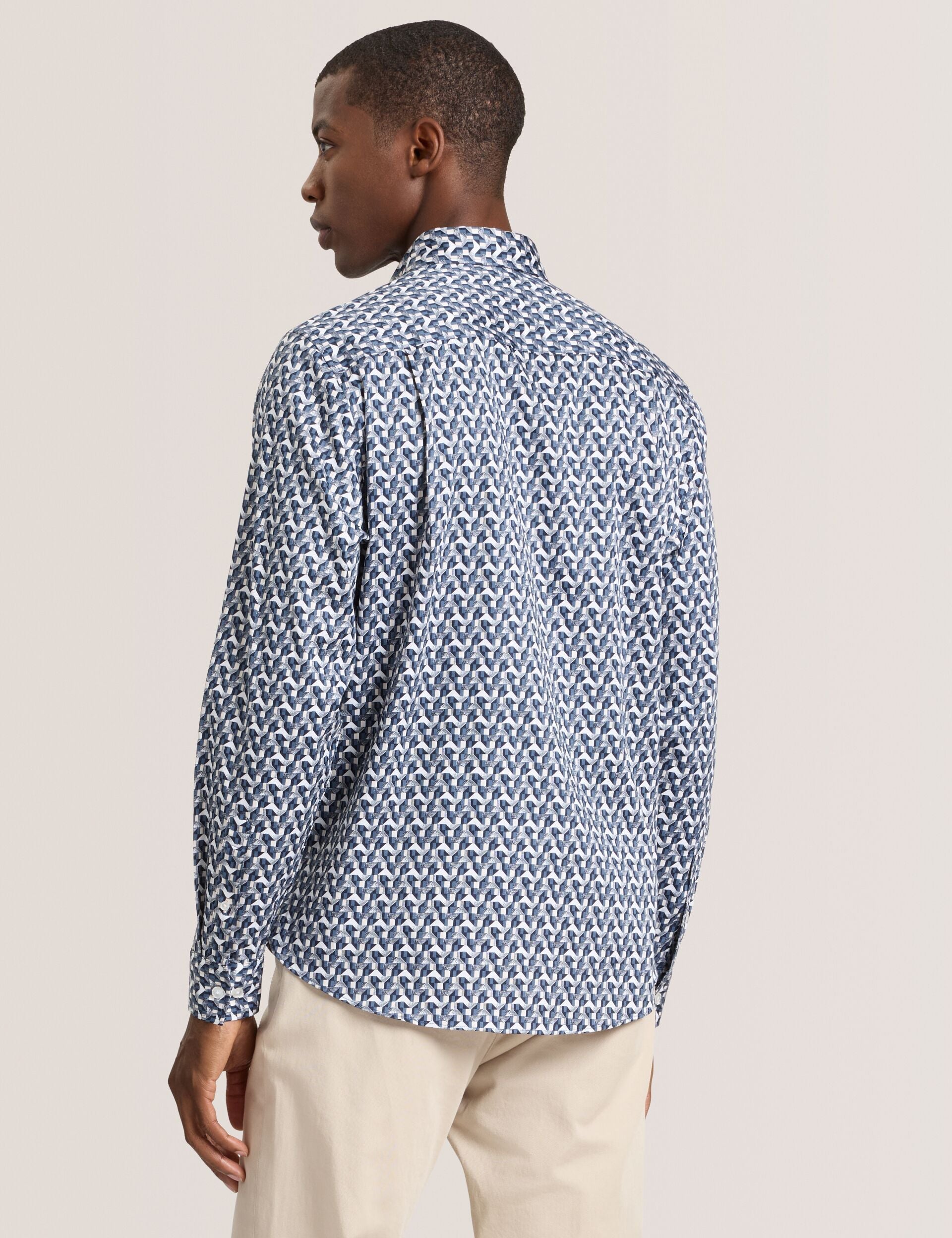 Men SOREN - Long Sleeve Archie Print Shirt - Ted Baker