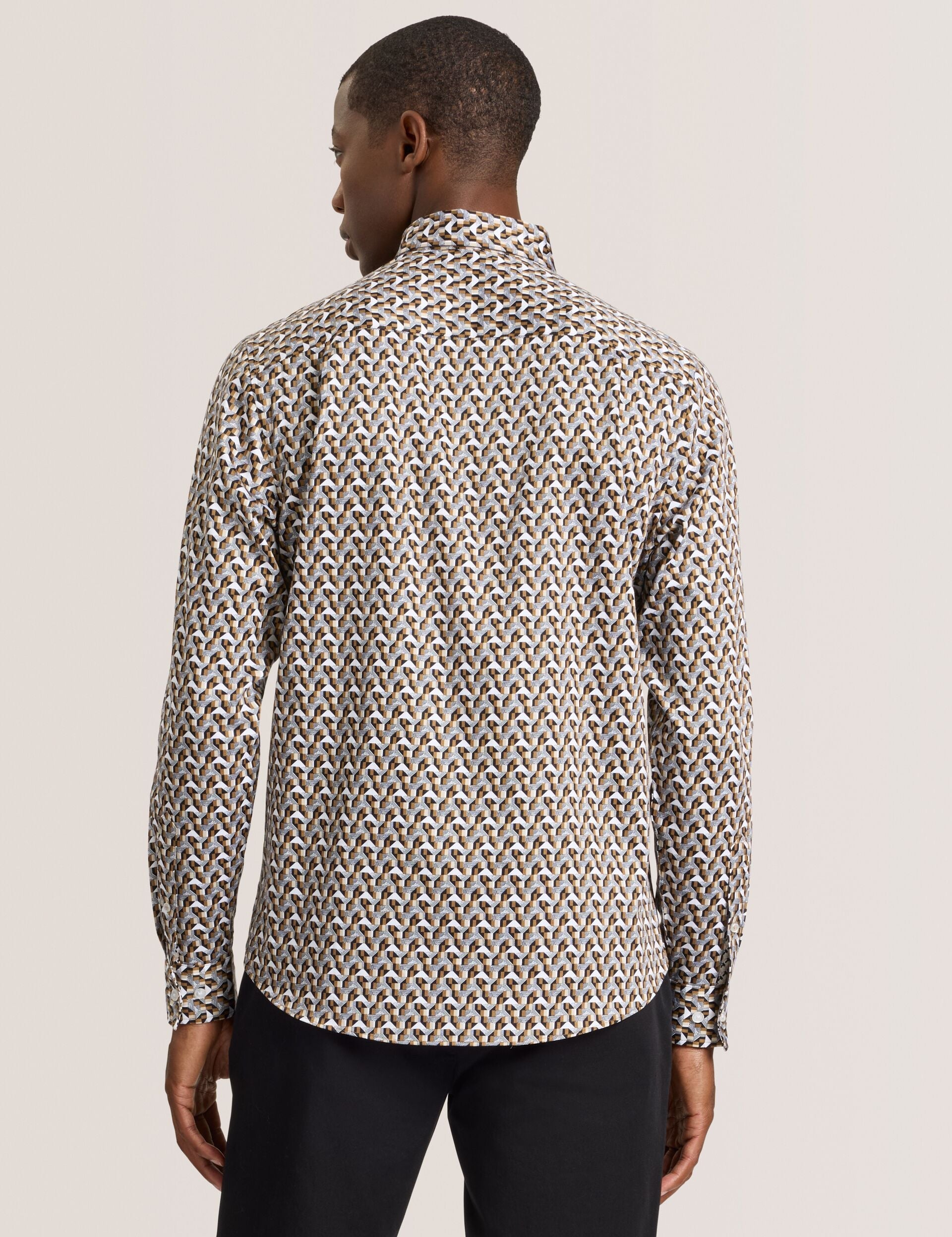 Men SOREN - Long Sleeve Archie Print Shirt - Ted Baker
