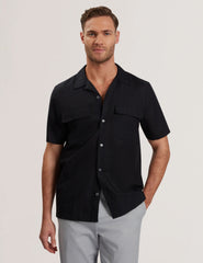 Men WHETHER - Short Sleeve Regular Fit Double Pocket Shirt - Ted Baker