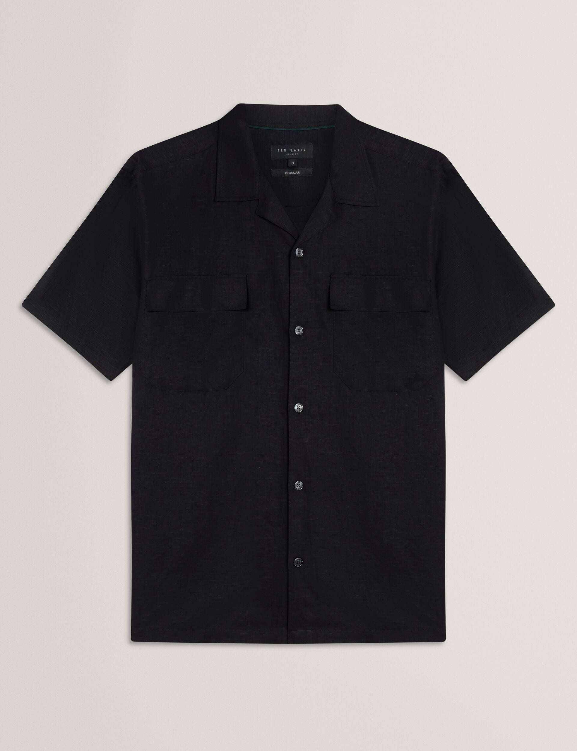 Men WHETHER - Short Sleeve Regular Fit Double Pocket Shirt - Ted Baker