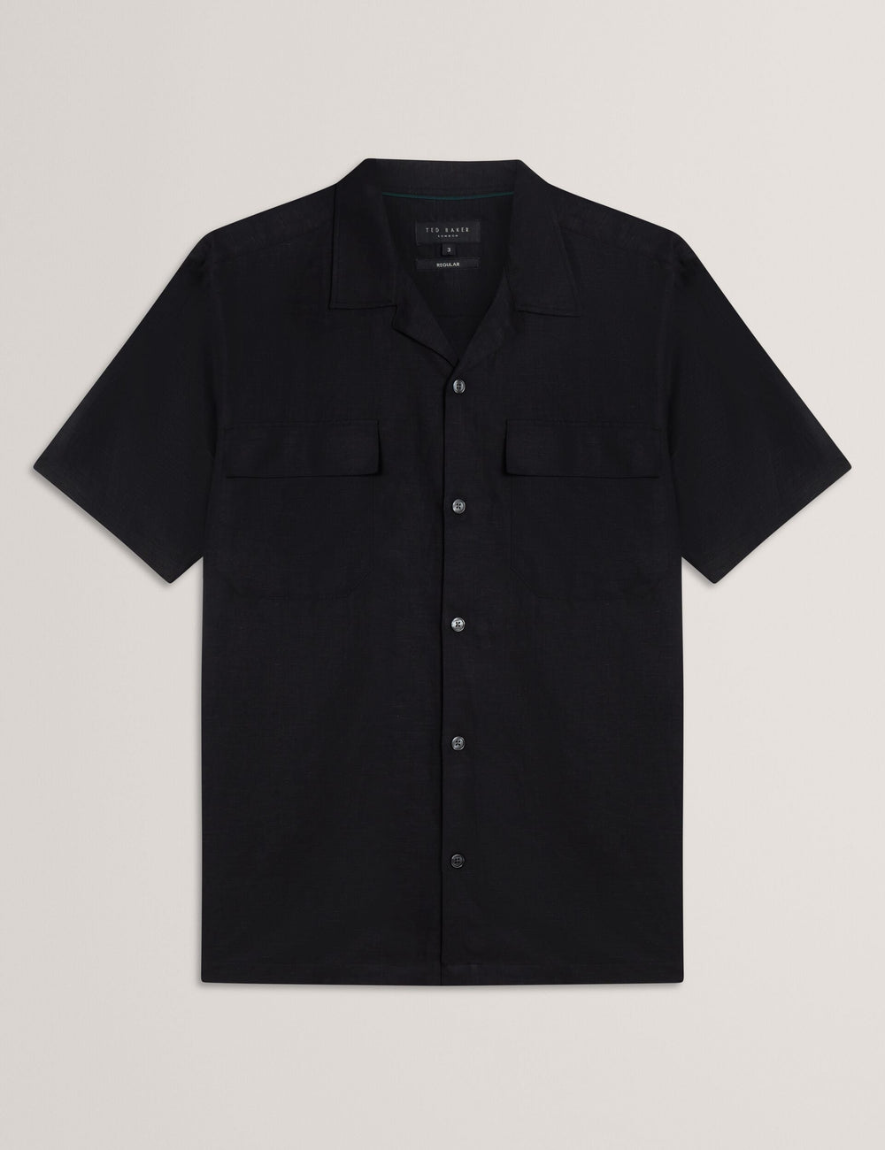 Men WHETHER - Short Sleeve Regular Fit Double Pocket Shirt - Ted Baker