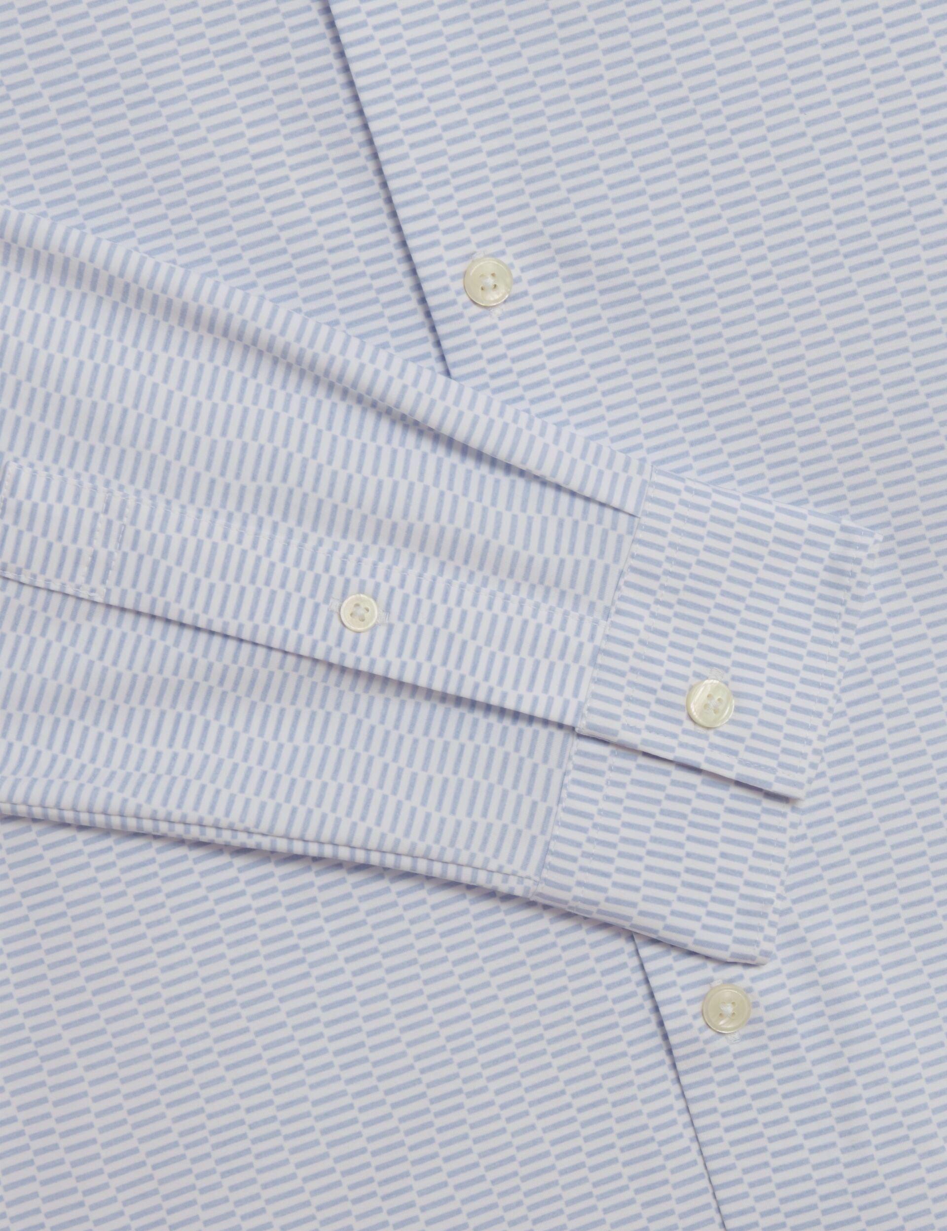 Men WAVEY - Long Sleeve Geo Print Shirt - Ted Baker