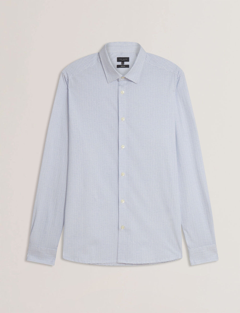 Men WAVEY - Long Sleeve Geo Print Shirt - Ted Baker