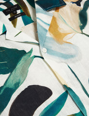 Men ROGNSKI - Relaxed Floral Short Sleeve Linen Shirt - Ted Baker