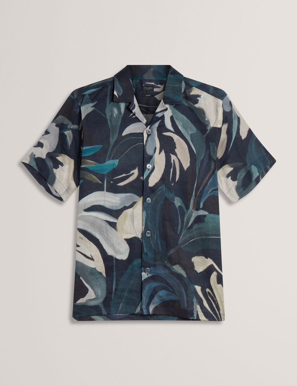 Men ROGNSKI - Relaxed Floral Short Sleeve Linen Shirt - Ted Baker