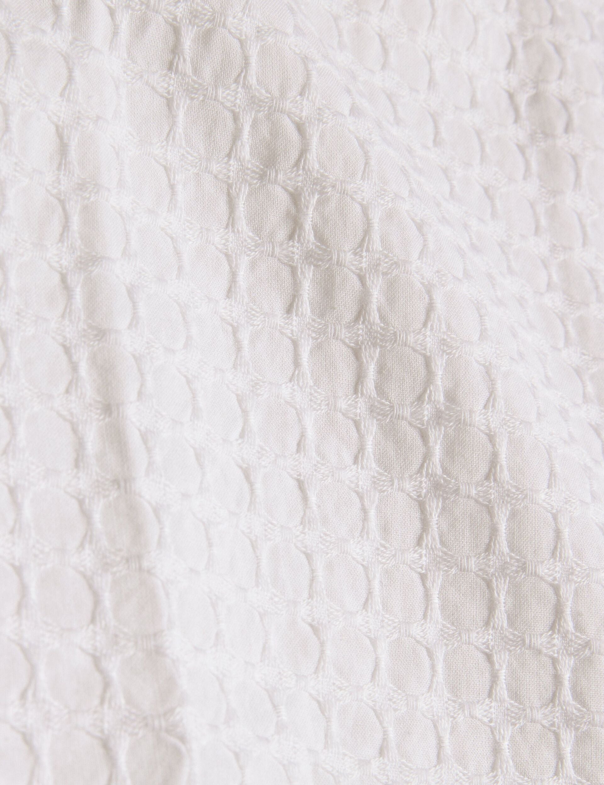 Men OISE - Textured Grid Cotton Short Sleeve Shirt - Ted Baker
