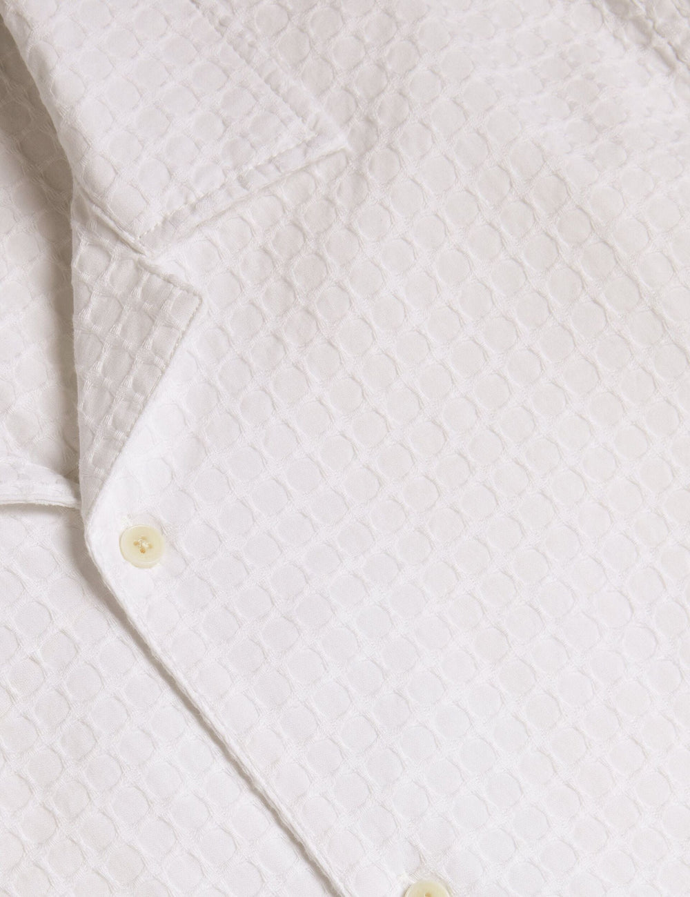Men OISE - Textured Grid Cotton Short Sleeve Shirt - Ted Baker