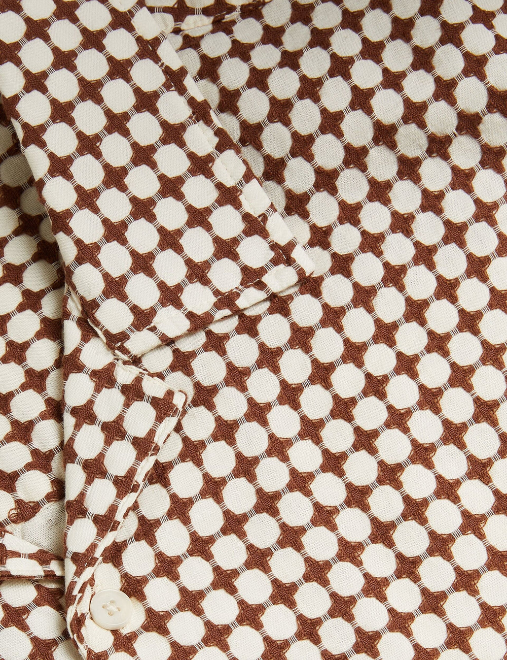 Men OISE - Textured Grid Cotton Short Sleeve Shirt - Ted Baker