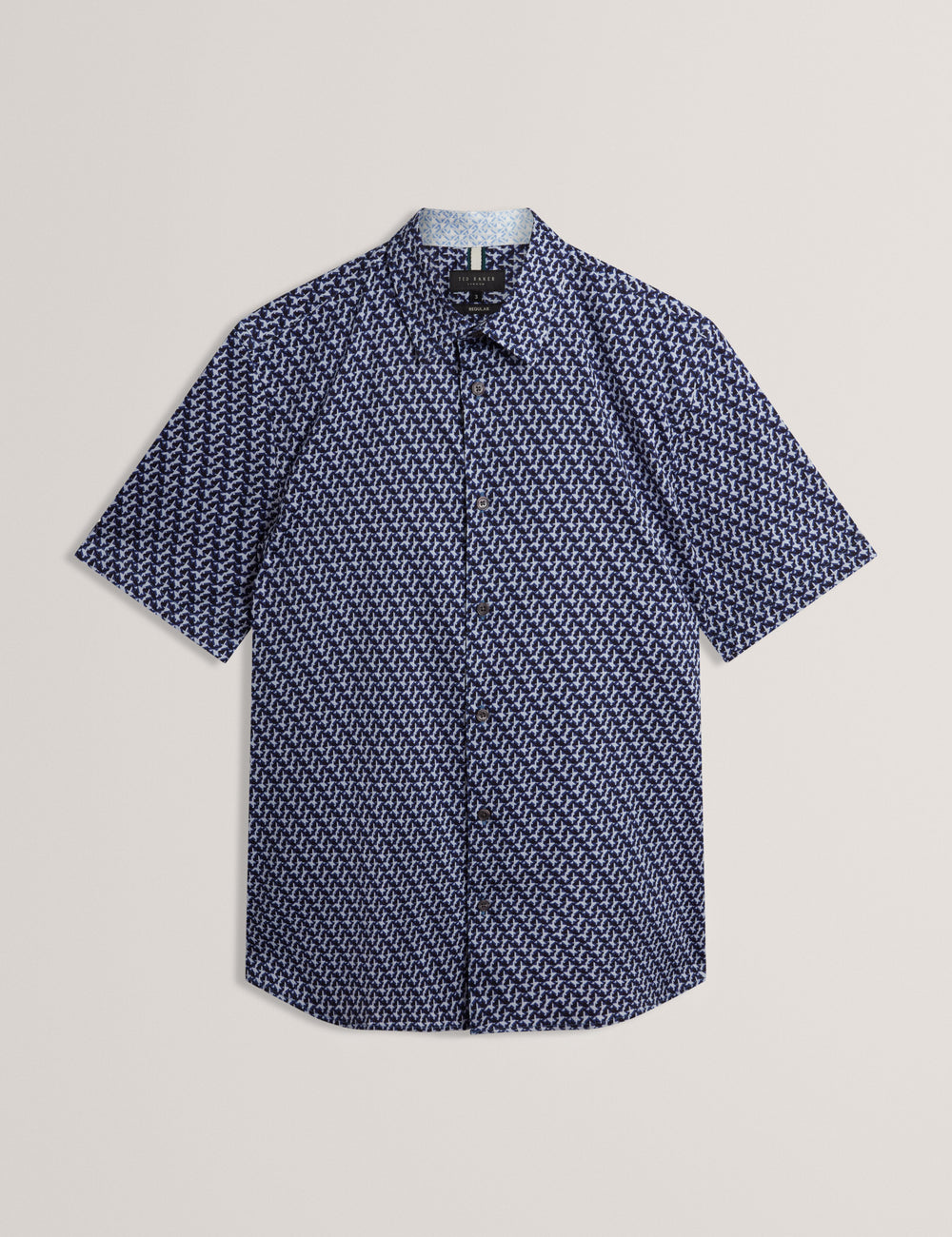 Men ALPHSO SS Regular Fit Geo Shirt - Ted Baker
