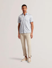 Men ALPHSO - SS Regular Fit Geo Shirt - Ted Baker