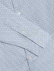 Men ALPHAIS - Regular Fit Geometric Pure Cotton Shirt - Ted Baker