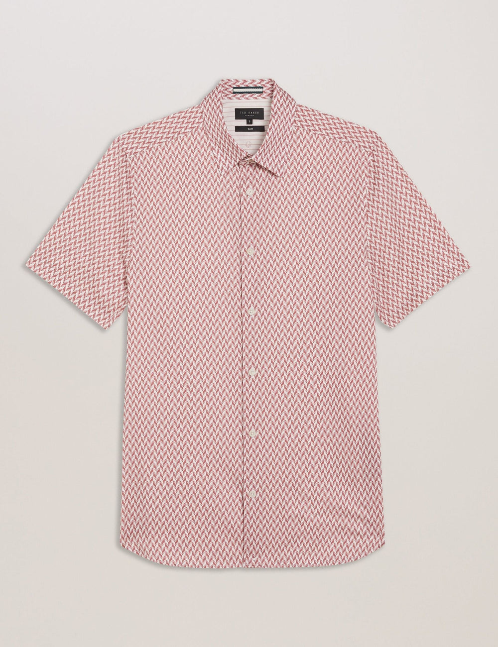 Men Lacesho - Short Sleeve Geo Printed Shirt - Ted Baker